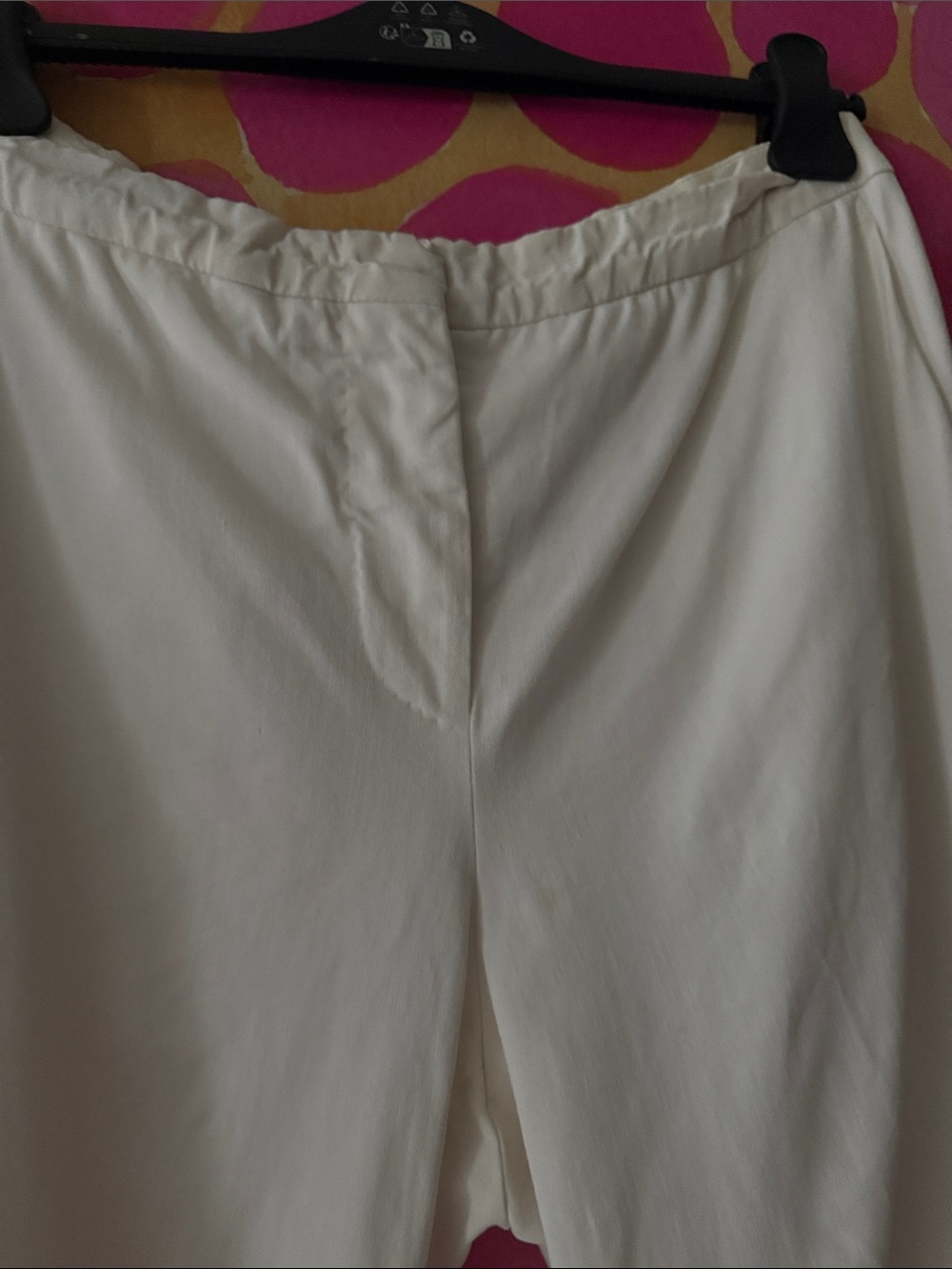Max Mara CottonCrisp White Straight-Leg Pants - Picture 3 of 7